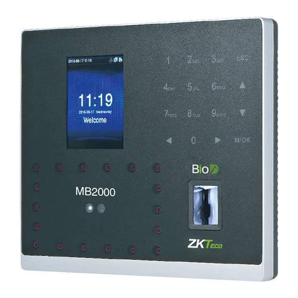 جهاز بصمة وجه وبصمة إصبع زد كي تيكو - موديل ZKTeco MB2000 | سعة 2000 وجه وأداء احترافي مطور