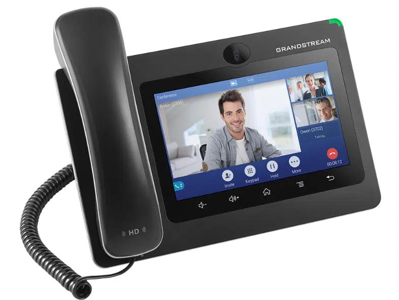 تليفون جراند ستريم IP فيديو تنفيذي (أندرويد) - موديل GXV3370 | شاشة لمس 7 بوصة وكاميرا HD