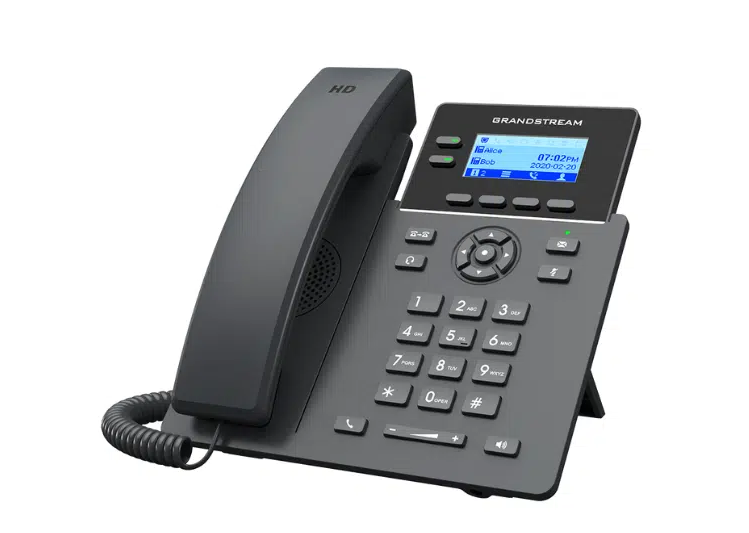 تليفون جراند ستريم IP احترافي (يدعم PoE) - موديل GRP2602P | جودة صوت HD وإدارة سحابية