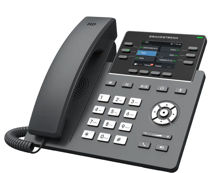 Grandstream GRP2613 6-Line Carrier-Grade Gigabit IP Phone with Color LCD | Enterprise Productivity