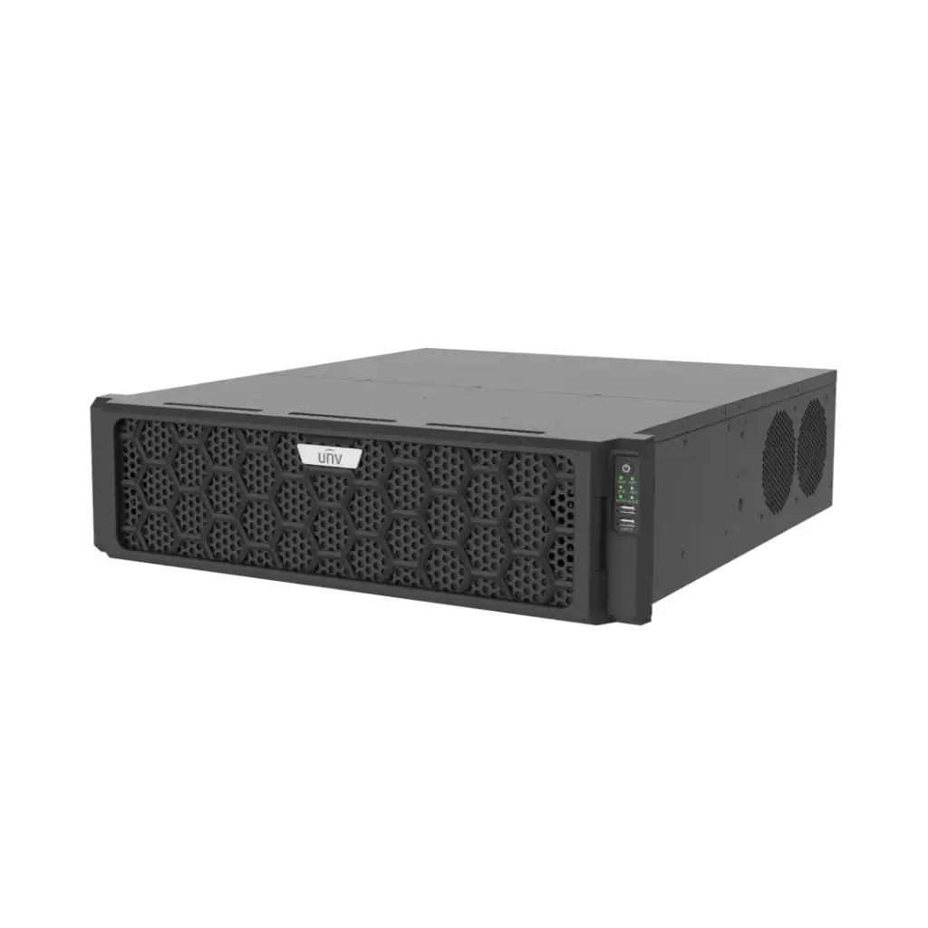 جهاز تسجيل يوني فيو NVR (128 قناة) Ultra Series - موديل NVR516-128E-R | دعم 4K ومساحة 16 هارد ديسك