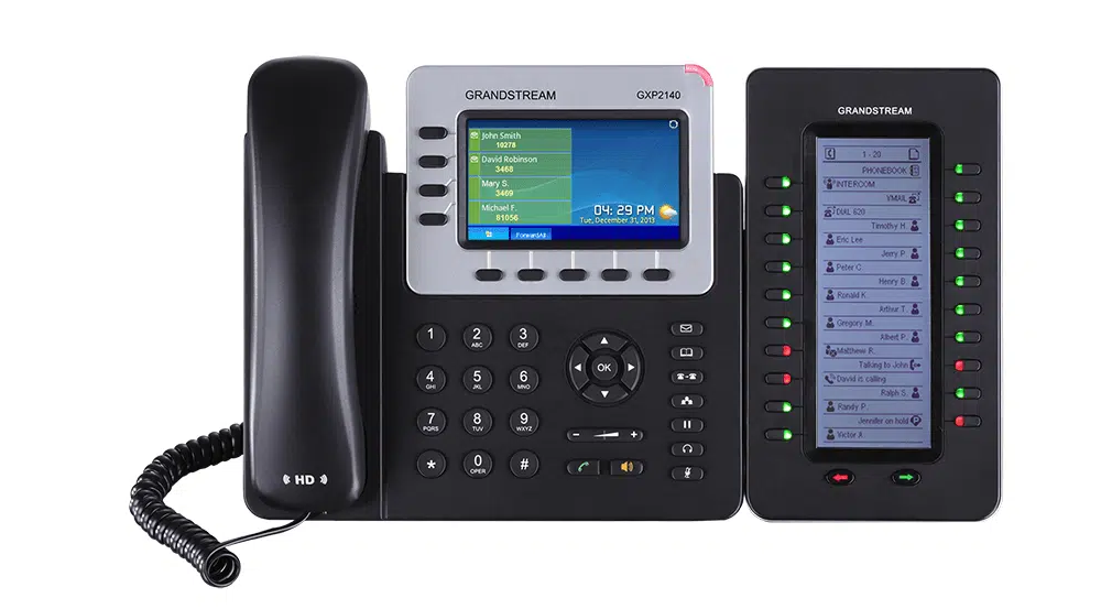 Grandstream GXP2200EXT Extension Module with LCD | 40 Programmable Keys for Receptionists