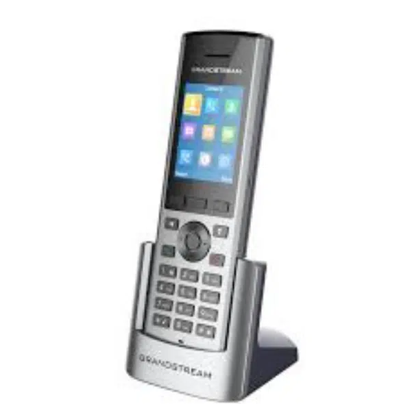 تليفون جراند ستريم IP لاسلكي (DECT) بشاشة ملونة - موديل DP722 | جودة صوت HD ومدى تغطية واسع