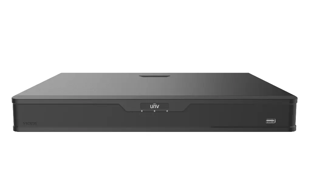 جهاز تسجيل يوني فيو NVR (32 قناة) ذكي - موديل NVR302-32B-IQ | دعم 4K ومساحة 2 هارد ديسك