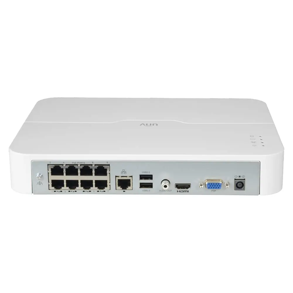 Uniview 8CH Eco PoE NVR - NVR301-08LS3-P8 | 4K & Plug & Play Security