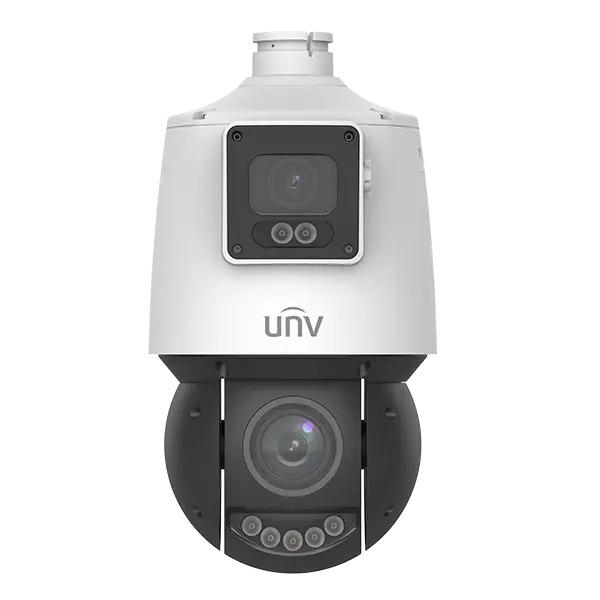 Uniview OmniView PTZ, Dual-lens Panoramic PTZ, IPC94144SFW-X25-F40C Egypt, Fixed & PTZ Hybrid Camera, UNV Smart Tracking Panoramic.