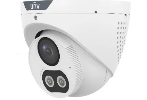 Uniview Two-way Audio Camera, Smart IP Camera with Speaker, ColorHunter 24/7 Color, IPC3612LE-ADF28KC-DLP, UNV Smart Intrusion Prevention.