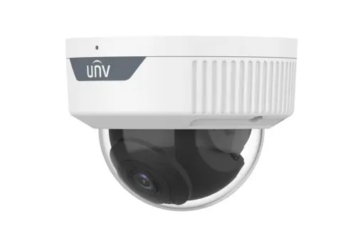 Uniview Camera with Built-in Mic, IP Camera Audio and Video, PoE Security Camera UNV, Vandal-resistant Dome, 2MP Full HD Camera.