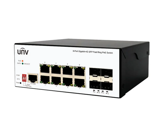 سويتش يوني فيو صناعي (Industrial) بـ 8 مخارج جيجابت PoE - موديل ISW5000 | تحمل فائق للحرارة والظروف القاسية