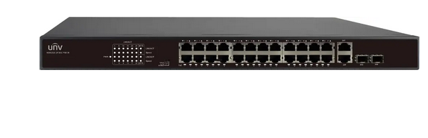 Uniview 24-Port PoE Switch, 24-Port PoE+ Switch, NSW2010-24T2GC-PoE-IN Egypt, Gigabit Uplink PoE, UNV Enterprise Switch.