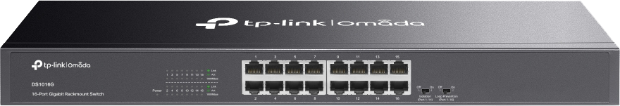 TP-Link 16-Port Gigabit Rackmount Switch - DS1016G | High-Speed Networking