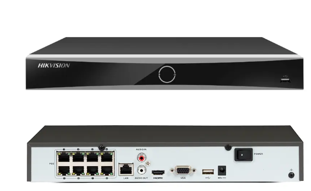 جهاز تسجيل هيك فيجن NVR ذكي (8 مخرج PoE) - موديل DS-7608NXI-K1/8P | دقة 4K وتقنية AcuSense للذكاء الاصطناعي