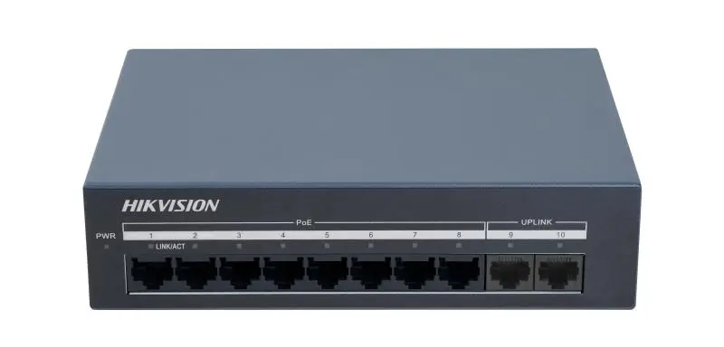 سويتش هيك فيجن جيجابت للطاقة الشمسية (10 مخرج) - موديل DS-XS10G-P | سرعة 1000 ميجابت واستهلاك طاقة منخفض لـ 10 أجهزة