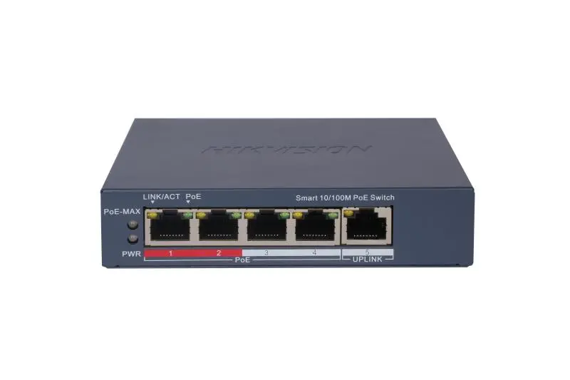 سويتش هيك فيجن PoE ذكي (5 مخرج) - موديل DS-3E1105P-EI | يدعم الإدارة عن بعد (Smart Managed) و250 متر