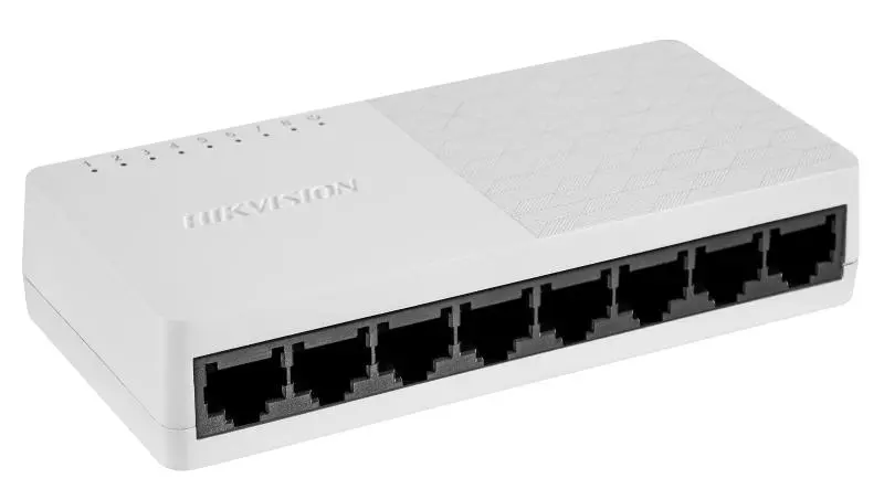 Hikvision DS-3E0505D-O 8-Port Gigabit Switch | 1000 Mbps High Speed & Robust Industrial/Desktop Design