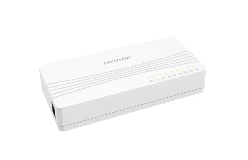 Hikvision DS-3E0108D-E 8-Port Fast Ethernet Switch | Unmanaged Desktop Switch & Reliable Connectivity