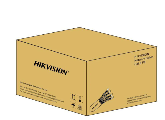 Hikvision DS-1LN6UEL5 Cat6 UTP LSZH Network Cable | 305m Pure Copper & Low Smoke Zero Halogen for Public Safety