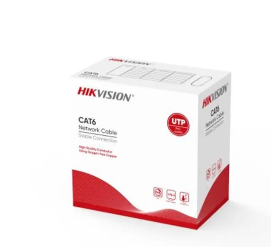 Hikvision DS-1LN6OUTPE Cat6 Outdoor UTP Network Cable | 305m Pure Copper & UV Resistant Design