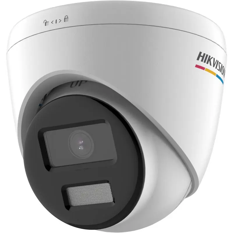 كاميرا هيك فيجن IP (4 ميجا 2K) تصوير ملون 24 ساعة - موديل DS-2CD1347G0-L | تقنية ColorVu وتصميم Turret