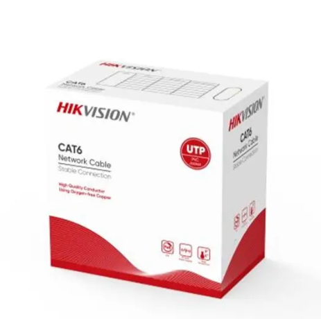 Hikvision Cable 305m CAT6 U/UTP Outdoor Network Cable (Solid Copper, 0.55mm)