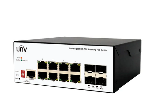 سويتش يوني فيو صناعي (Industrial) بـ 8 مخارج جيجابت PoE - موديل ISW5000 | تحمل فائق للحرارة والظروف القاسية